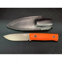 Нож LionSteel Bushcraft-R, сталь Sleipner, рукоять G10, оранжевый купить в Краснодаре