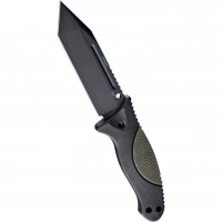 Нож с фиксированным клинком EX-F02 Black Tanto Blade, OD Green Handle 11.4 см. купить в Краснодаре