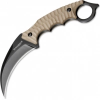 Нож с фиксированным клинком Magnum Spike Karambit — Boker 02SC028, сталь 440A EDP, рукоять стеклотекстолит G10, песочный купить в Краснодаре