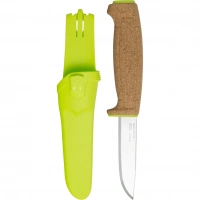 Нож с фиксированным лезвием Morakniv Floating Knife (S) Lime, сталь Sandvik 12C27, пробковая ручка купить в Краснодаре