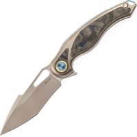 Нож складной Rikeknife Unicorn, сталь M390, Blue Carbon купить в Краснодаре