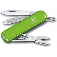 Нож Victorinox Classic SD Colors, Smashed Avocado (0.6223.43G) светло-зелёный, 7 функций 58мм купить в Краснодаре