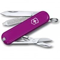 Нож Victorinox Classic SD Colors, Tasty Grape (0.6223.52G) пурпурный, 7 функций 58мм купить в Краснодаре