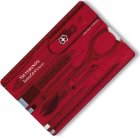 Швейцарская карта Victorinox SwissCard, сталь X45CrMoV15, рукоять ABS-Пластик, красный купить в Краснодаре