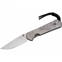 Складной нож Chris Reeve Large Sebenza 21 Computer Generated Graphic Raindrop, сталь CPM-S35VN, рукоять титан купить в Краснодаре