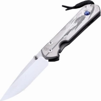 Складной нож Chris Reeve Large Sebenza 21 Silver Contrast, сталь S35VN, рукоять титановый сплав купить в Краснодаре