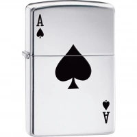 Зажигалка ZIPPO Armor™  Туз с покрытием High Polish Chrome купить в Краснодаре