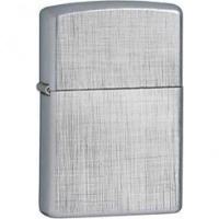 Зажигалка ZIPPO Linen Weave с покрытием Brushed Chrome, латунь/сталь, серебристая, матовая, 36x12x56 мм купить в Краснодаре